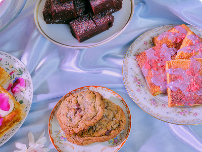 A picture of tasty treats representing the offerings of Dreamworld Bakes a Philadelphia bakery participating in the Philadelphia Inquirer Food festival, November 15th, 2025, at the Fillmore.
