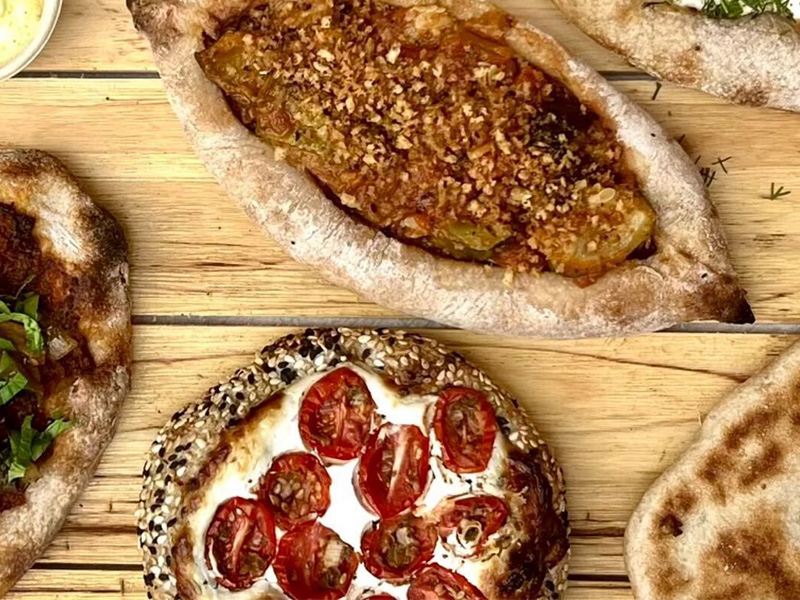 A picture of tasty treats representing the offerings of Majdal Bakery a Philadelphia bakery participating in the Philadelphia Inquirer Food festival, November 15th, 2025, at the Fillmore.