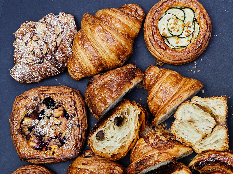 A picture of tasty treats representing the offerings of Mighty Bread Company, a Philadelphia bakery participating in the Philadelphia Inquirer Food festival, November 15th, 2025, at the Fillmore.
